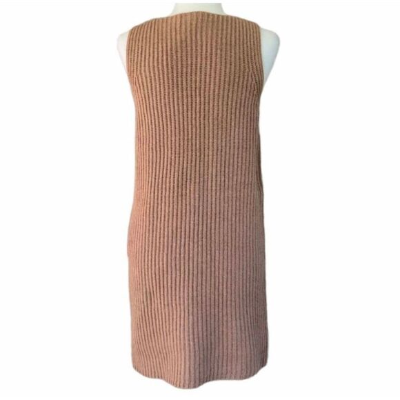 Madewell Camel Merino Wool Tunic Knit Sleeveless Tank Sweater Dress Size Small - Picture 9 of 12